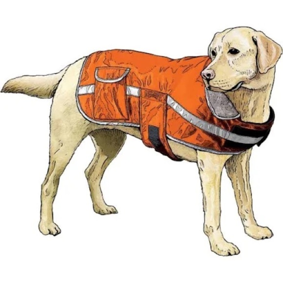 Duluth Trading Co Other - DULUTH TRADING CO
Dog jacket-orange w/reflective safety stripes & cargo pockets